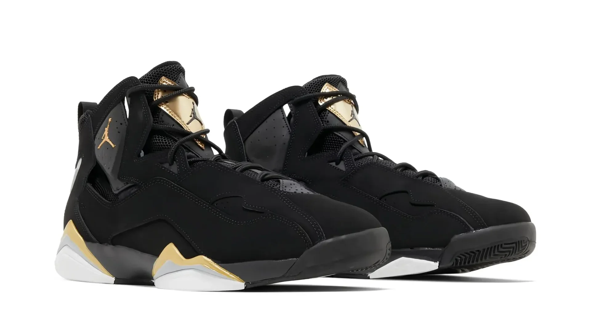 Jordan True Flight Black/Metallic Gold/Wolf Grey/White