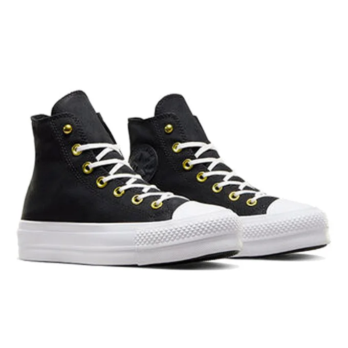 Converse Chuck Taylor All Star Lift Hi Black/White/Gold