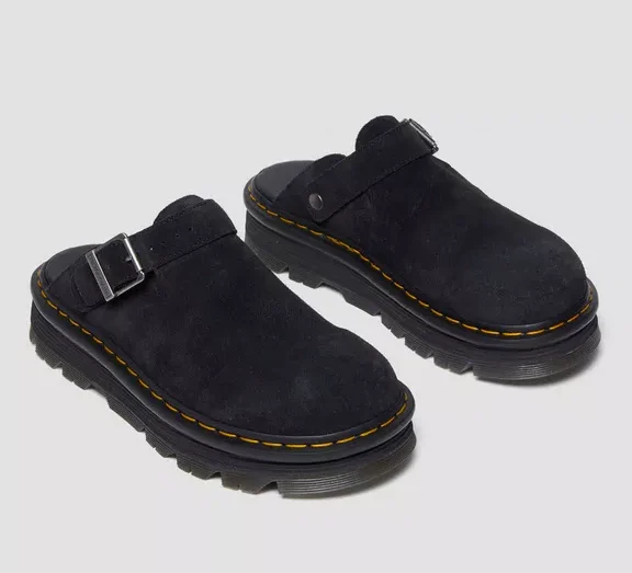 Zebzag Suede Casual Slingback Platform Mules