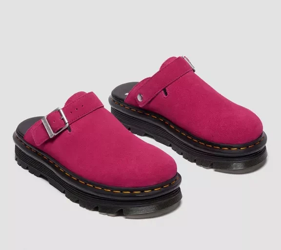 Zebzag Suede Casual Slingback Platform Mules