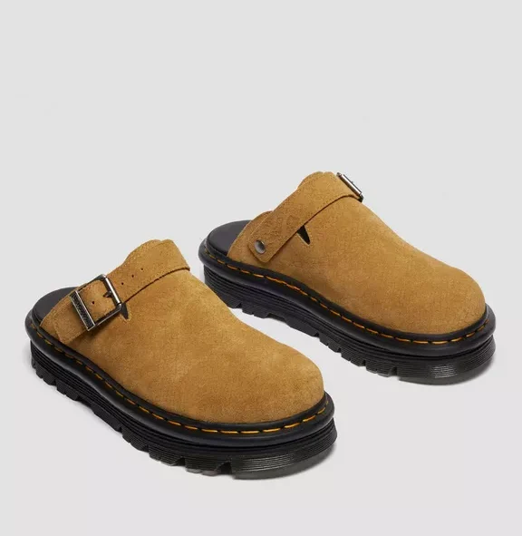 Zebzag Suede Casual Slingback Platform Mules