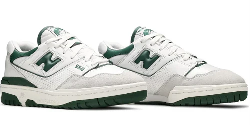 New Balance 550-Green & White